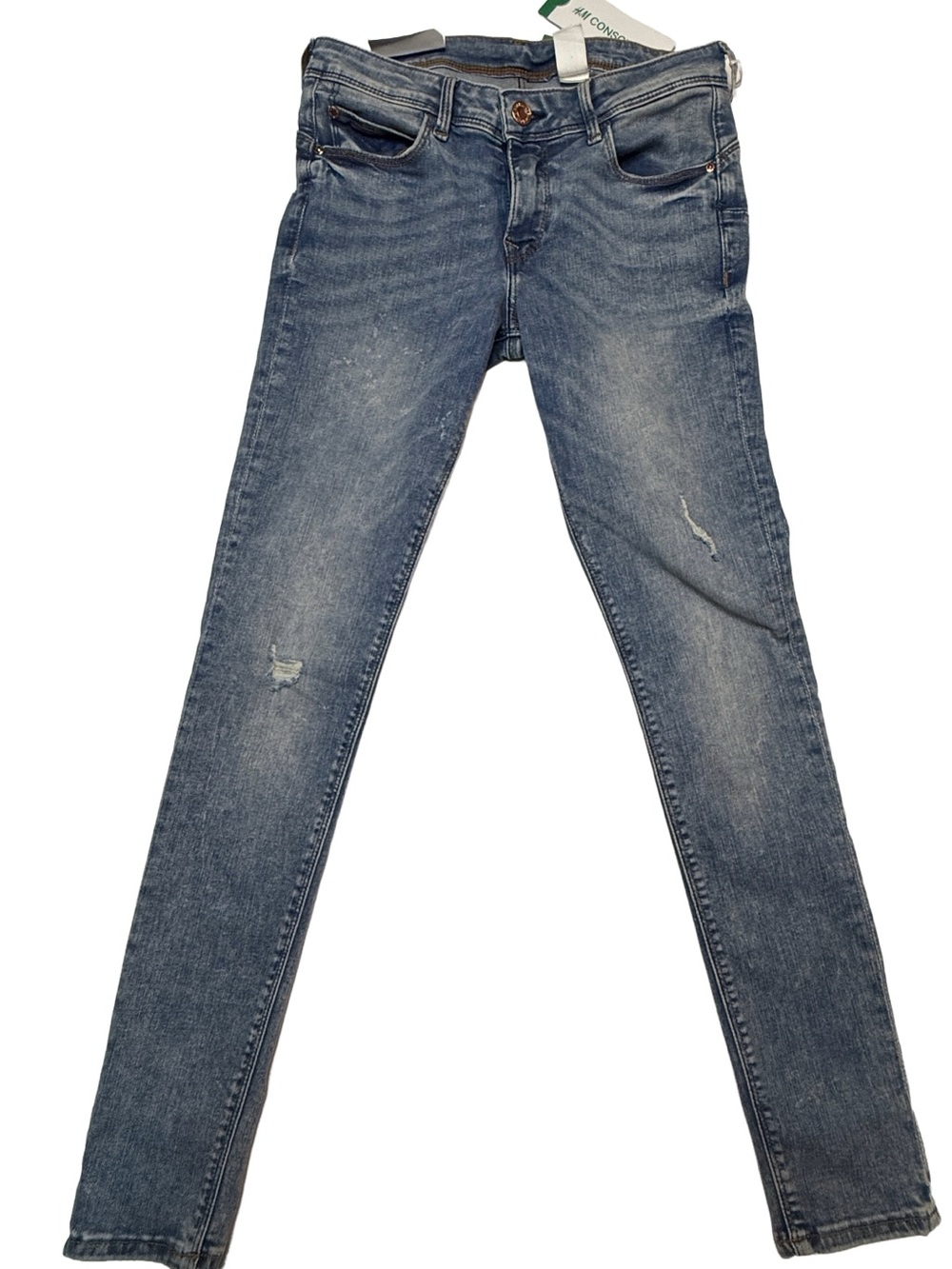 H&M Women’s Distressed Low Waist Push Up Jeggings